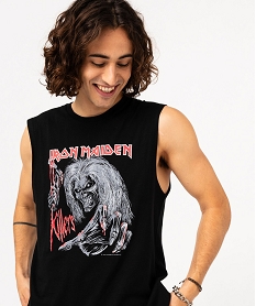 GEMO Débardeur imprimé homme - Iron Maiden Noir