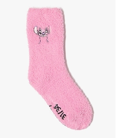 GEMO Chaussettes d’intérieur avec motif Stitch fille - Disney rose standard