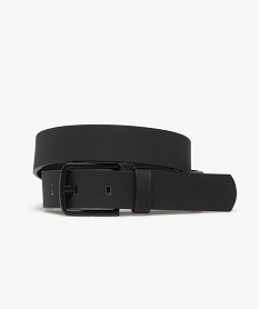 GEMO Ceinture mate et lisse garçon noir standard