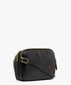 sac besace look pochette en matiere grainee femme noir standard sacs bandouliereK141101_2