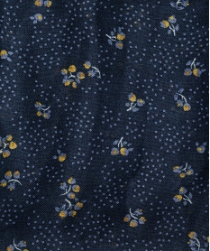 foulard forme snood fleuri fille bleuK141501_2
