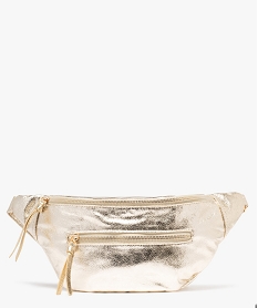 GEMO Sac banane métallisé femme dore