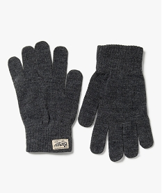 GEMO Gants en maille chinée enfant - Camps United gris standard