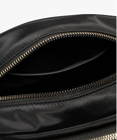 sac besace compact multipoche en satin femme noir standard sacs bandouliereK158101_3