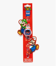 GEMO Montre digitale enfant motif Mario - Super Mario rouge standard