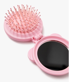 GEMO Brosse à cheveux pliante motif ourson fille rose standard