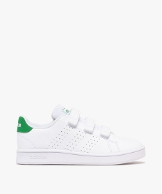 GEMO Baskets basses rétro tennis à scratch garçon - Adidas blanc chine