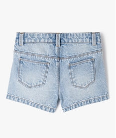 short en jean delave a strass brillants fille gris shortsK186101_3