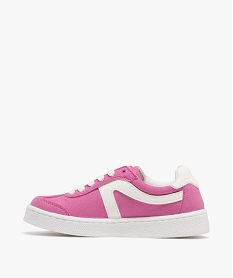 baskets fille a lacets style retro - camps united rose basketsK211501_3