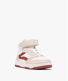 baskets mid-cut tricolores a scratch fille rose chine basketsK211801_2