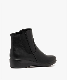 boots femme confort style chelsea a zip et a semelle epaisse noir standardK239601_4
