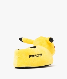 chaussons garcon en volume pikachu avec oreilles en relief - pokemon jaune standardK258901_4