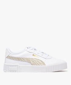 GEMO Baskets à semelle épaisse Carina Zebra fille - Puma blanc standard