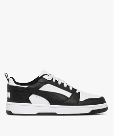 GEMO Baskets homme low-cut style rétro à lacets Rebound V6 - Puma blanc chine