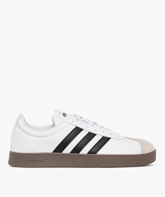 GEMO Baskets femme avec bout suédé et à bandes latérales VL Court Base - Adidas blanc chine