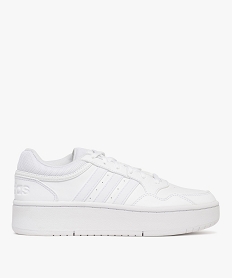 GEMO Baskets femme à semelle plateforme Hoops 3.0 - Adidas blanc chine