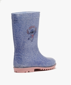 bottes de pluie fille a paillettes avec semelle crantee - lilo stitch bleu standardK282801_4