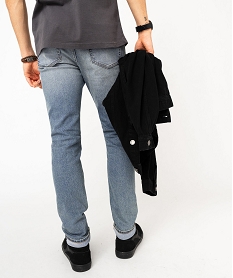 jean skinny en coton stretch delave homme gris jeans delavesK287401_3