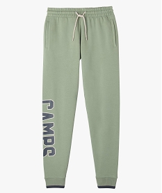 GEMO Jogging en molleton doux imprimé homme - Camps United Vert