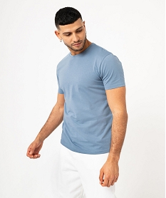 tee-shirt a manches courtes et col rond homme bleuK304901_1