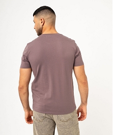 tee-shirt a manches courtes et col rond homme violet tee-shirtsK305101_3