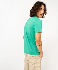 tee-shirt a manches courtes avec poche poitrine homme vert tee-shirtsK305901_3