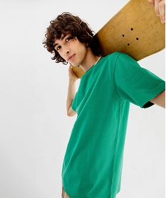 GEMO Tee-shirt à manches courtes uni homme Vert