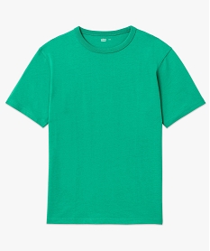 tee-shirt a manches courtes uni homme vert tee-shirtsK306301_4