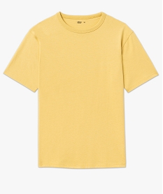 tee-shirt a manches courtes uni homme jaune tee-shirtsK306401_4