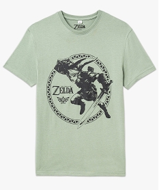 tee-shirt manches courtes avec motif zelda homme - nintendo vert tee-shirtsK307401_4