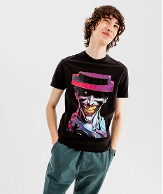 GEMO Tee-shirt manches courtes imprimé Le Joker homme - Batman Gris
