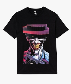 tee-shirt manches courtes imprime le joker homme - batman gris tee-shirtsK307601_4