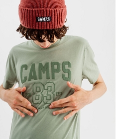 tee-shirt manches courtes imprime homme - camps united vert tee-shirtsK307701_2