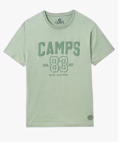tee-shirt manches courtes imprime homme - camps united vert tee-shirtsK307701_4
