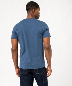 tee-shirt manches courtes imprime homme - roadsign bleu tee-shirtsK309601_3