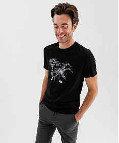 GEMO Tee-shirt manches courtes imprimé X-Wing homme - Star Wars Noir