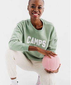 GEMO Sweat en molleton douillet femme - Camps United Vert