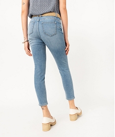 jean 78eme coupe slim avec ceinture tressee femme grisK317901_3