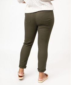 pantalon coupe regular femme grande taille vert pantalons et jeansK319501_3