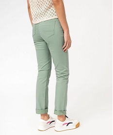 pantalon coupe regular taille normale femme vert pantalonsK320101_3