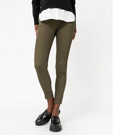 GEMO Pantalon coupe Slim taille normale femme Vert