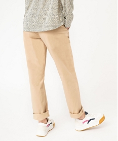 pantalon chino coupe regular femme beigeK321401_3
