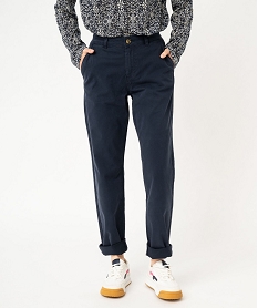 pantalon chino coupe regular femme bleuK321601_1
