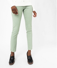 GEMO Jean slim taille normale femme Vert