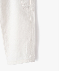 pantalon cargo en toile de coton a taille elastiquee bebe garcon beigeK378201_3