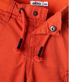 pantalon coupe cargo double avec taille elastique bebe garcon rougeK378701_2