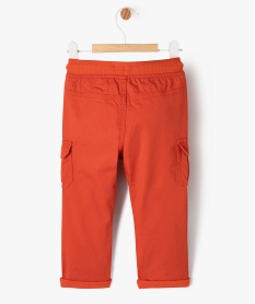 pantalon coupe cargo double avec taille elastique bebe garcon rougeK378701_4