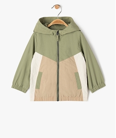 GEMO Blouson imperméable à capuche bébé garçon Vert