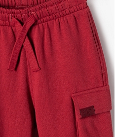 pantalon en maille coupe cargo bebe garcon rougeK383401_2