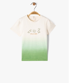 GEMO Tee-shirt manches courtes tie-and-dye bébé garçon Vert